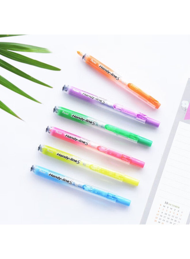 Pentel Sxs15 Retractable Highlighter Pen For Journaling And Note Taking, 4.5Mm, Pink - Image 4