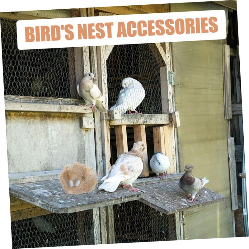 Abaodam DIY Bird Nesting Material Natural Nest Accessories for Indoor Outdoor Birdhouses for Parrots Finches Canaries Enhances Comfort Safety Nesting Experience - Image 3