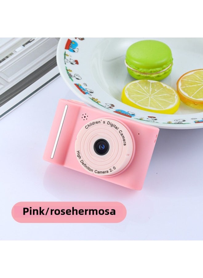 A16 HD Children's Digital Camera Photo Video SLR Fun Camera Toy Gift-Color:A16 Pink (HD Dual Camera)  - Image 1