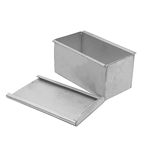 Esslly Premium Aluminium Bread Mould with Lid Cover | Heavy Duty, Non-Anodised, Handcrafted Excellence | Ideal for Perfect Baking | Size 8.25x3.5x3.25 inches - Image 5