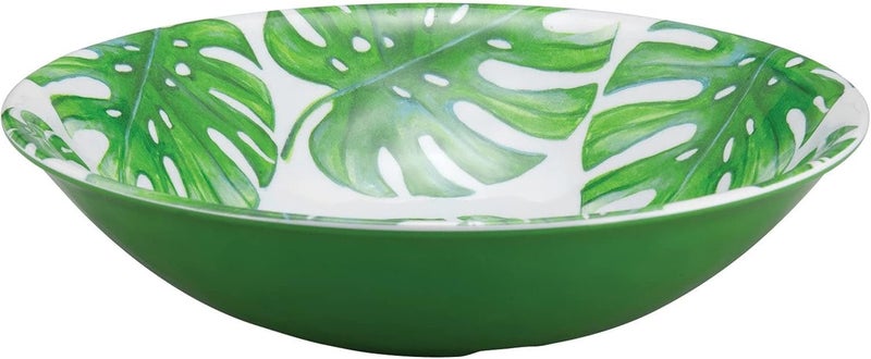 UP طقم أطباق ميلامين مونستيرا المستديرة 8 بوصة للباستا والأرز والحساء والسلطة خالية من BPA وآمنة للغسالة الصحون ومقاومة للكسر - مجموعة من 6 - Image 2