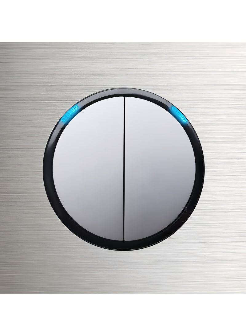 MEI JIA 16amp LED indicator light switch for wall,1 gang,2 gang, 3 gang, 4 gang, 2 way resit switch, Silver Brushed, Black Brushed aluminum alloy panel Modern Power switch - Image 3