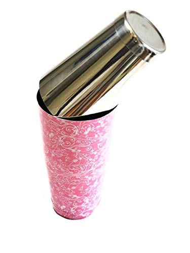 NJ Boston Shaker Set, Cocktail Shaker, Decal Printed Designer Bar Shaker, Boston Shaker Glass, Capacity: 540 ml and 840 ml - Image 3