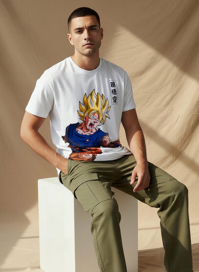 SP Characters Men Regular Fit Round Neck Short Sleeves Print T shirt - Image 3