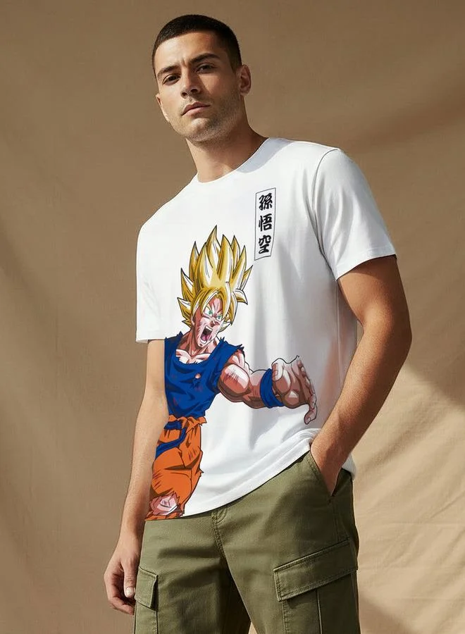 اس بي كاركترز Men Regular Fit Round Neck Short Sleeves Print T shirt