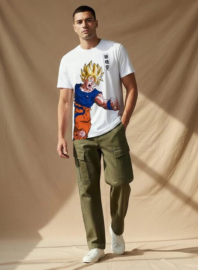 اس بي كاركترز Men Regular Fit Round Neck Short Sleeves Print T shirt
