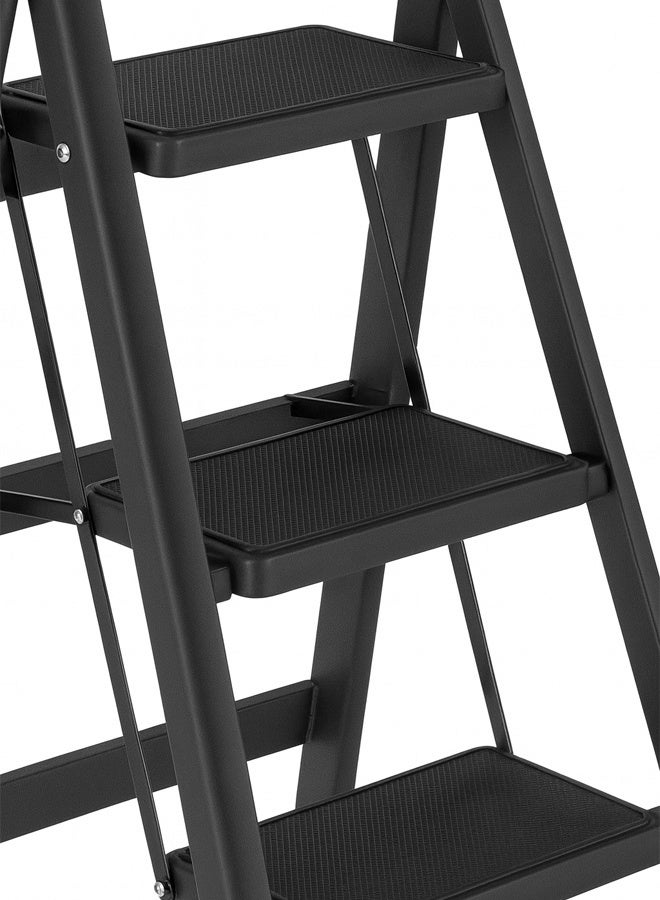keke 3 Step Multi Purpose Folding Ladder  Carbon Steel Ladder for Home and Office - Image 4