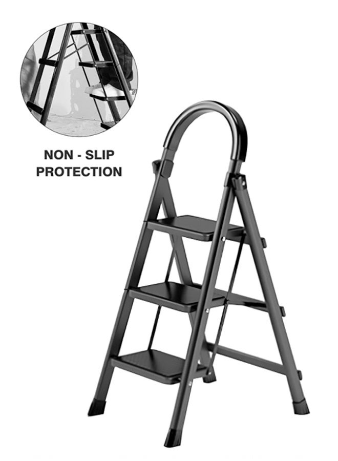 keke 3 Step Multi Purpose Folding Ladder  Carbon Steel Ladder for Home and Office - Image 5