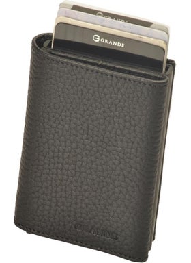 Grande Mechanism Leather Wallet (Black)  - Image 1