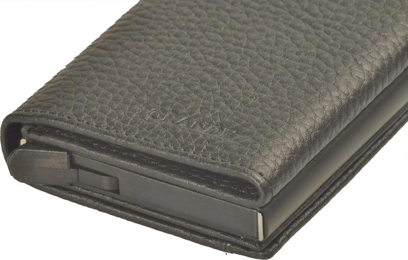 Grande Mechanism Leather Wallet (Black)