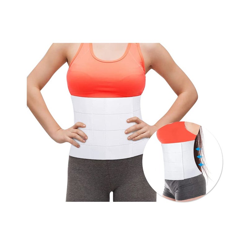 Abdominal Binder Post Surgery Tummy Tuck Belly Binder Post Hysterectomy Belly Band 12 Inch Medical Abdominal Binder For Men and Women Compression Wrap for Stomach Elastic Belly Wrap 33 39
