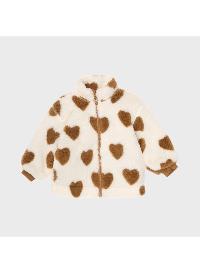 Zara Playful Sweet Lovely Kids' Fleece-lined Windproof Warm Long-sleeve Jacket - Image 2