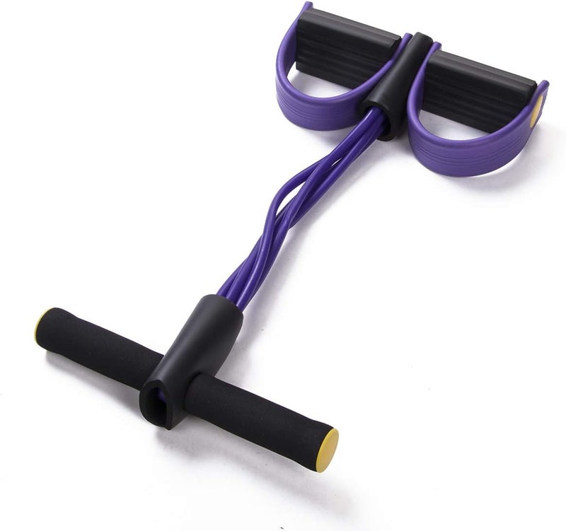 BULINGNA Elastic Sit-Up Pull Rope - Fitness Slimming Resistance Bands with Foot Pedal - Image 3