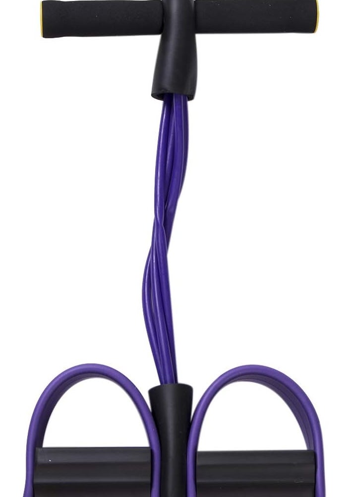 BULINGNA Elastic Sit-Up Pull Rope - Fitness Slimming Resistance Bands with Foot Pedal - Image 2