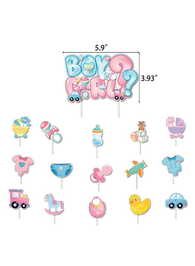 SOUTH MOON Gender Reveal Party Decorations Kit, Boy or Girl Gender Reveal Party Supplies, Party Ideas Tablecloth Backdrop Pink and Blue Balloons Decorations - Image 4