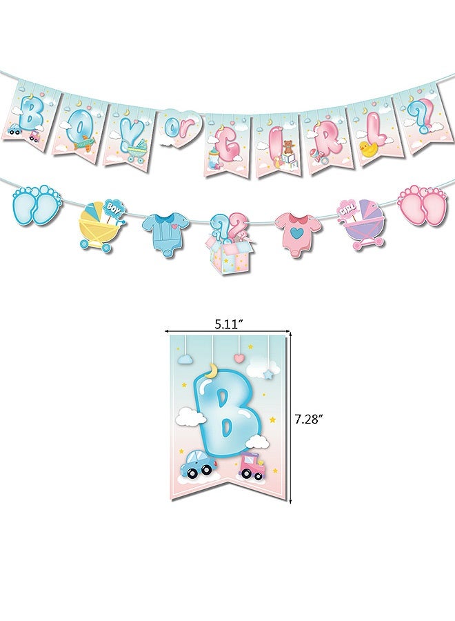 SOUTH MOON Gender Reveal Party Decorations Kit, Boy or Girl Gender Reveal Party Supplies, Party Ideas Tablecloth Backdrop Pink and Blue Balloons Decorations - Image 3