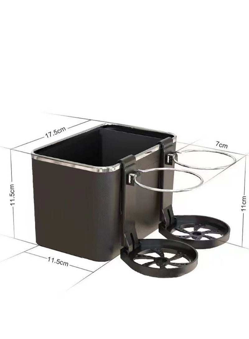 Generic Car Console Organizer Multi-functional Armrest Storage Box Water Cup Holder Cartoon Hanging Handrail Box Cover  - Image 3