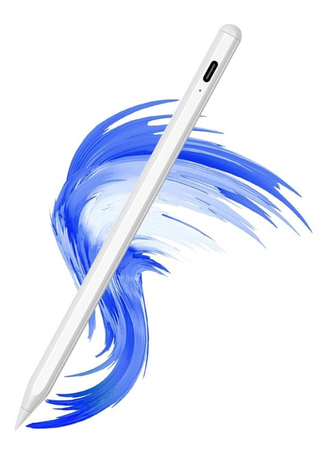 Stylus Pen for iPad 9th 10th Generation with Palm Rejection Stylus Compatible Apple 【2018-2022 All Generations】iPad 6 &&& 7 8 9 10 Pro 11 12.9 inch Mini 5 6 Air 3 4 White