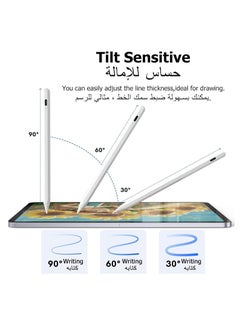 Generic Stylus Pen for iPad 9th 10th Generation with Palm Rejection Stylus Compatible Apple 【2018-2022 All Generations】iPad 6 &&& 7 8 9 10 Pro 11 12.9 inch Mini 5 6 Air 3 4 White  - Image 4