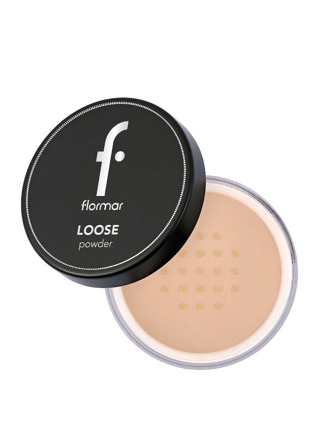 flormar Loose Powder – 003 Medium Sand – Matte Finish Setting Powder, Smooth Soft Texture, Helps Control Shine, Long-Wear Feel 003 Medium Sand - Image 1
