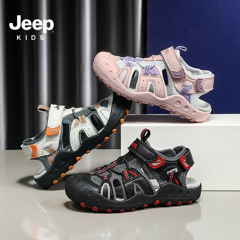 Jeep Boys' Sandals Summer Lightweight Breathable Hollow Children'S Shoes Girls' Beach Shoes Children'S Water Shoes - Image 5