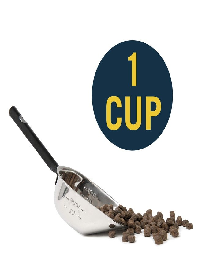 Our Pets OurPet's Durapet Stainless Steel Food Scoop, 1 Cup,silver - Image 2