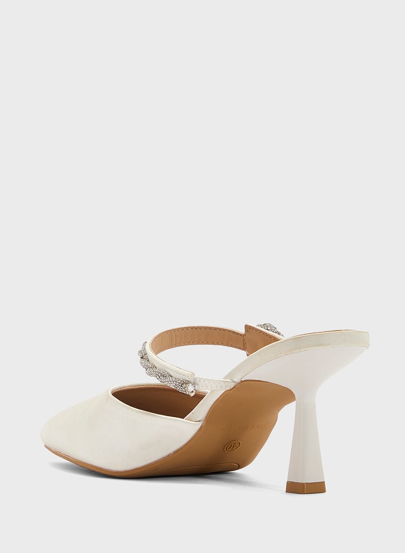 ELLA Diamante Heeled Pump  - Image 3