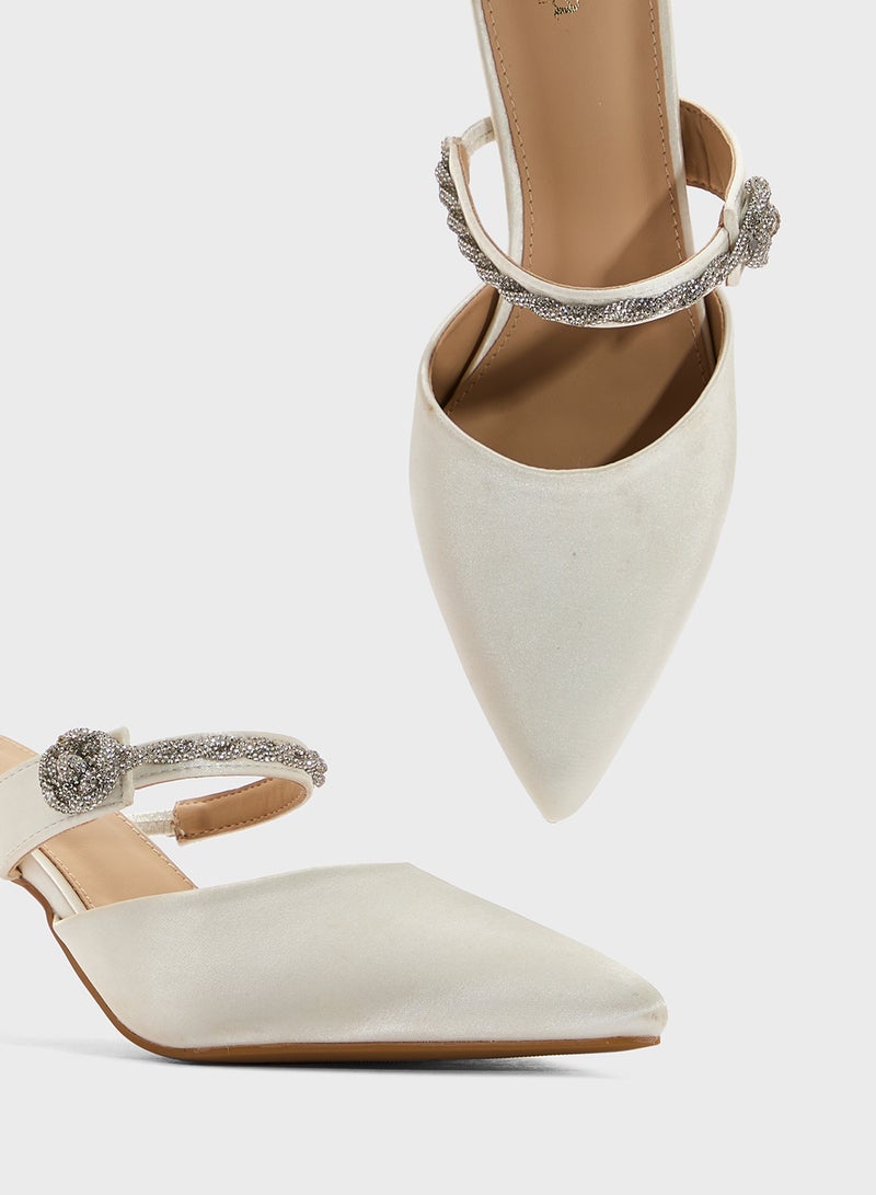 ELLA Diamante Heeled Pump  - Image 4