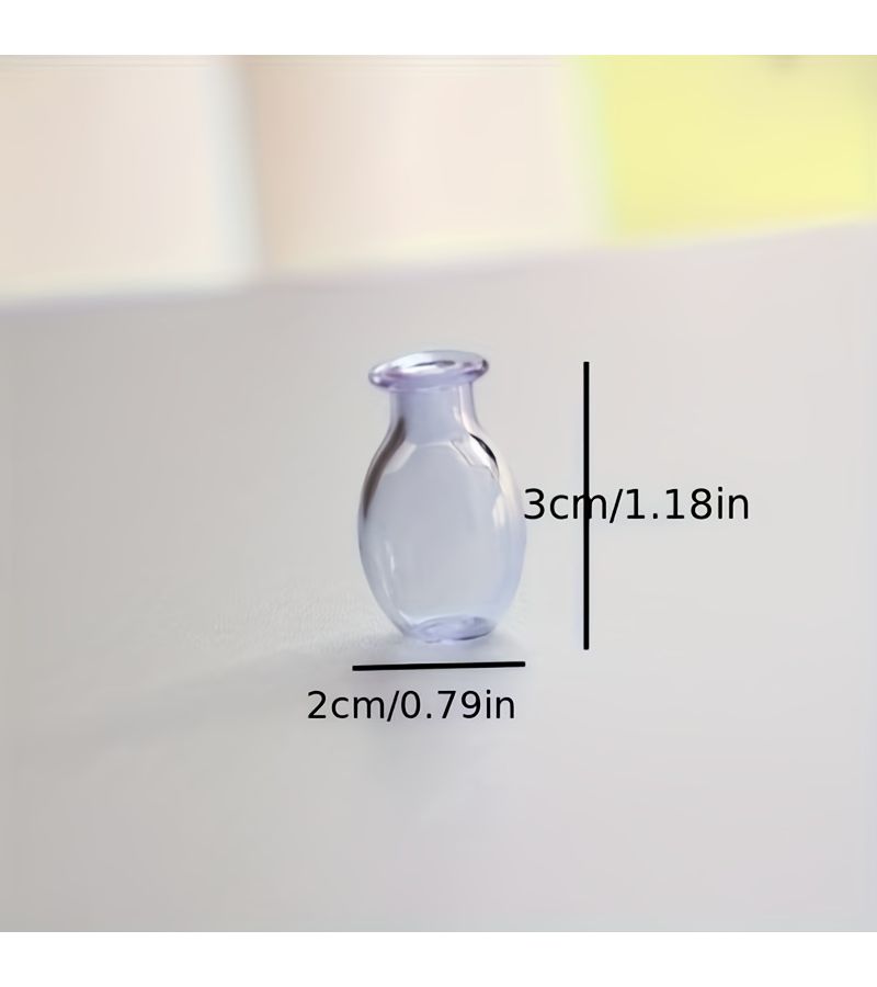 مغناطيس زجاجي مزخرف للثلاجة صغير الحجم (5 قطع)، بتصميم بيضاوي غير قابل للكسر، هدية لعشاق النباتات - Image 3