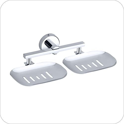 KANJAL soap Dish Holder for Bathroom Double soap case Stand soap Dish Holder Double sabu dani wash Basin soap Holder soap Tray for Bathroom(304 Stainless Steel,Chrome Finish) 37 - Image 4