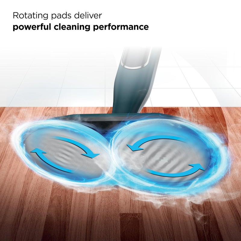 Shark Steam & Scrub All-in-One Scrubbing and Sanitizing Hard Floor Steam Mop, 2 Steam Modes, 2 Dirt Grip Soft Scrub Pads Included, XL Removable Water Tank, Swivel Steering, Teal, S8002BRN - Image 2