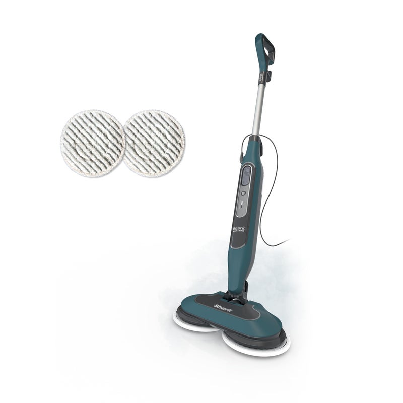 Shark Steam & Scrub All-in-One Scrubbing and Sanitizing Hard Floor Steam Mop, 2 Steam Modes, 2 Dirt Grip Soft Scrub Pads Included, XL Removable Water Tank, Swivel Steering, Teal, S8002BRN - Image 1