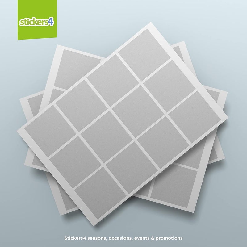 Stickers4 60 × ملصقات نوافذ أمان زجاجية محفورة للزجاج - ملصقات توعية زجاجية مربعة مقاس 50 مم لأبواب الفناء والألواح الزجاجية والأبواب والشرفات وأبواب الدش والفواصل الزجاجية - Image 5