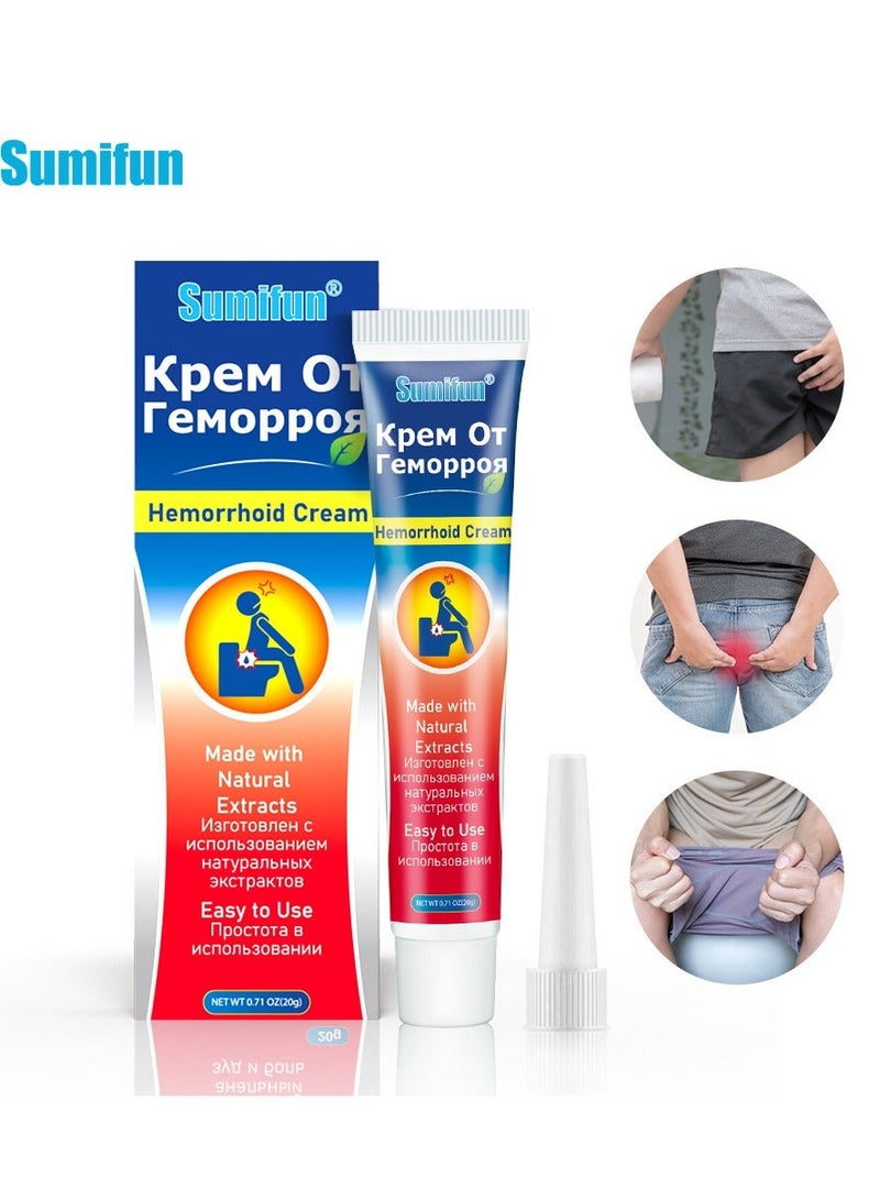 Sumifun 3-PACK Hemorrhoid Cream, Hemorrhoid & Fissure Ointment, Antibacterial Cream - Chinese Herbal Hemorrhoids Cream Hemorrhoid Symptom Ointment 20g*3 - Image 5