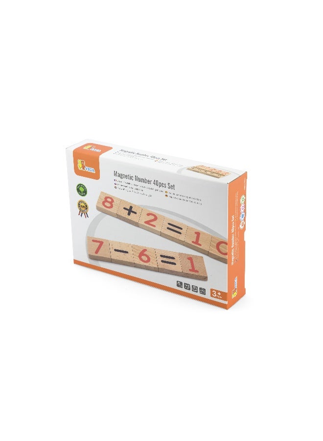 Viga Magnetic Number - 40pcs Set - Image 2