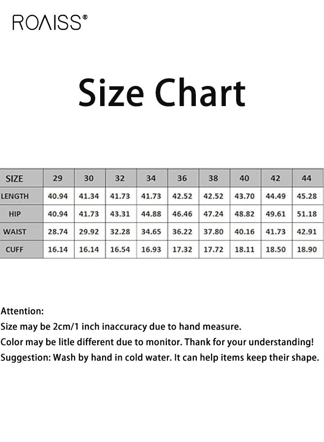 رويس بنطلون رجالي خفيف الوزن للمشي لمسافات طويلة، بنطلون عسكري قتالي، بنطلون كاجوال بستة جيوب، بنطلون رياضي خارجي بمقاسات كبيرة للرجال، رمادي غامق - Image 5