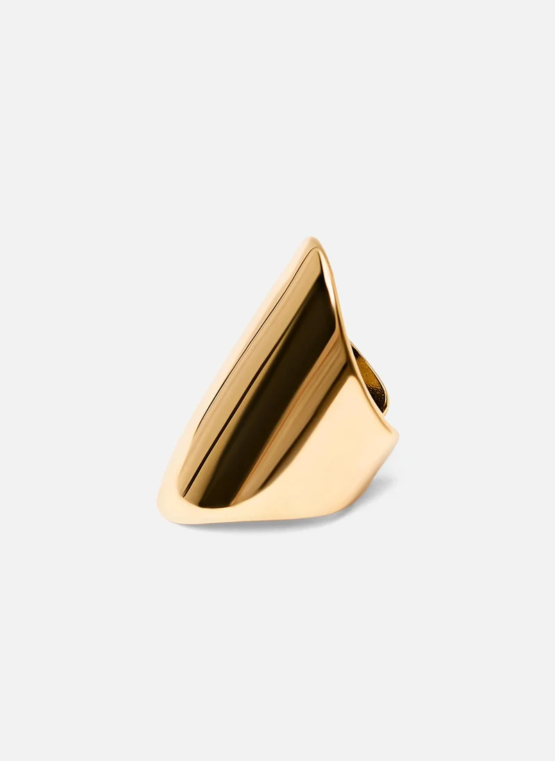 Lichi  Wide ring in smooth metal for Women | Best Price UAE