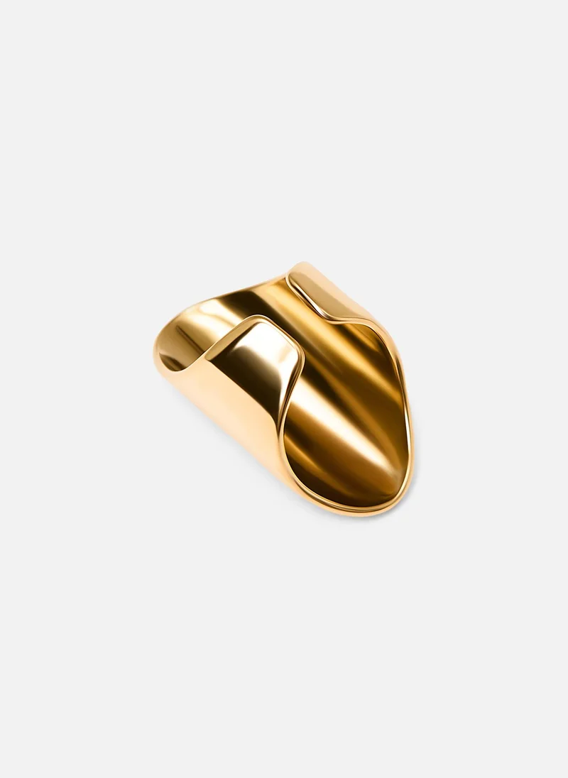 Lichi  Wide ring in smooth metal for Women | Best Price UAE