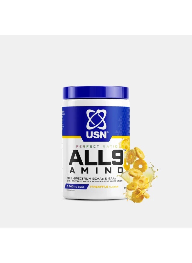 Usn ALL 9 Amino 330g Pineapple Flavor - Image 1