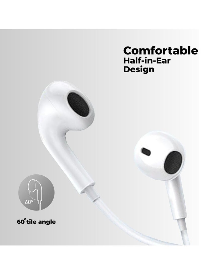 LIMITLESS - Headphones with Lightning Connector, Built-in Microphone & Volume Control, High Bass Stereo Wired Earphones for iPhone, iPad (iphone Earphones) - Image 1