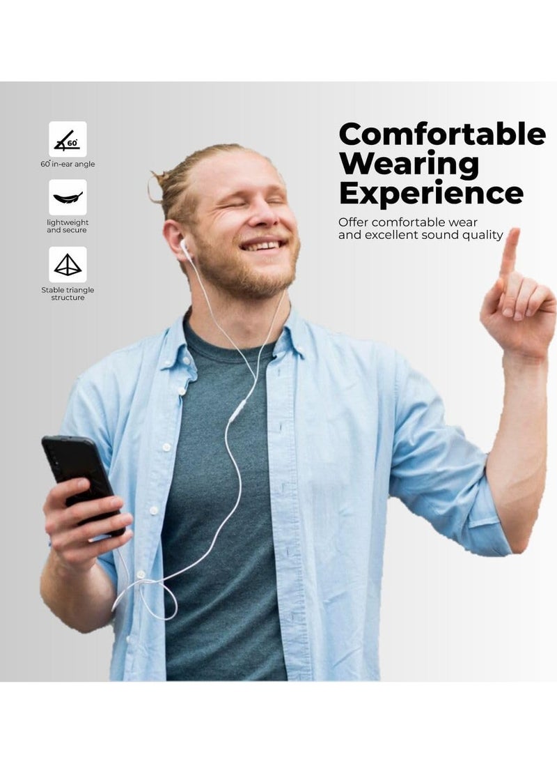 LIMITLESS - Headphones with Lightning Connector, Built-in Microphone & Volume Control, High Bass Stereo Wired Earphones for iPhone, iPad (iphone Earphones) - Image 1