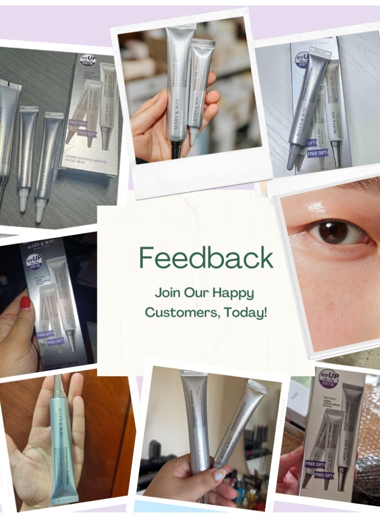 MARY & MAY Mary&May Glutathione Eye Cream Set – Brightening & Anti-Aging - Image 2