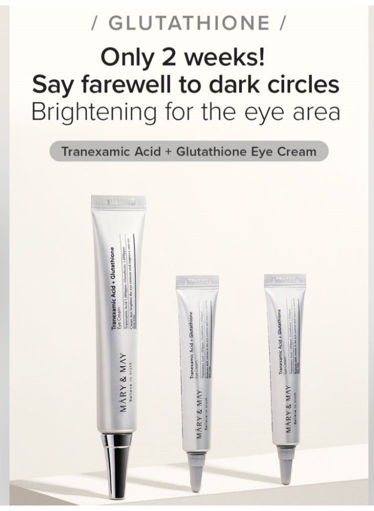 MARY & MAY Mary&May Glutathione Eye Cream Set – Brightening & Anti-Aging - Image 4