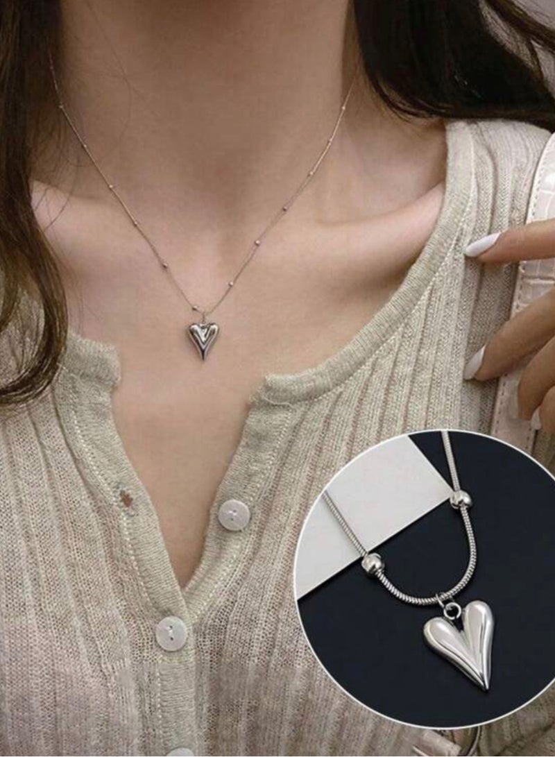 إيكوال سلسال نسائي أنيق مصنوع من الاستانلس ستيل باللون الفضي - Image 1