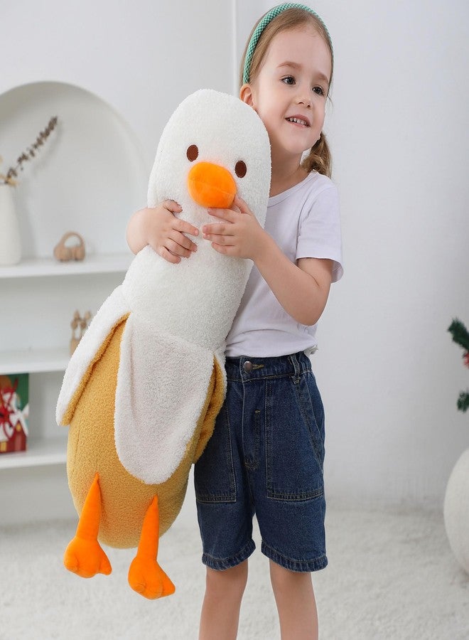 OurHonor 27.5 in Big Banana Duck Plush, Duck Plush, Cute Banana Plushie Pillow Gift for Girls Boys Girlfriend Adults Kawaii Room Decor - Image 3