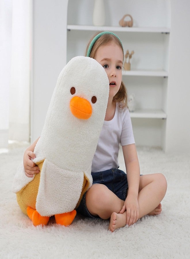 OurHonor 27.5 in Big Banana Duck Plush, Duck Plush, Cute Banana Plushie Pillow Gift for Girls Boys Girlfriend Adults Kawaii Room Decor - Image 4