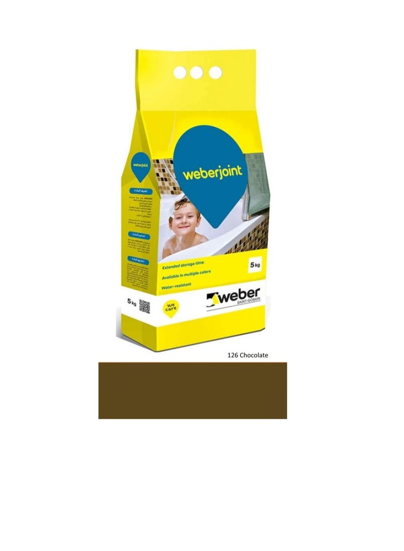 Weber Cement Based Pre Mixed Tile Joint Grout Multi Colors CHOCOLATE - Image 1
