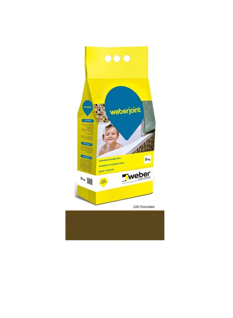 Weber Cement Based Pre Mixed Tile Joint Grout Multi Colors CHOCOLATE - Image 2