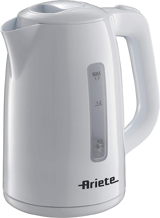 Electric Bollitore Cordless Kettle, 1.7 Capacity, Auto Shut Off, Plastic, White (by De'longhi Group)
