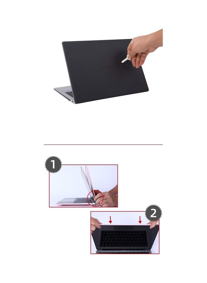 NIBEMINENT Matte Soft Touch Laptop Case For Huawei Matebook X pro 2020 Black - Image 3